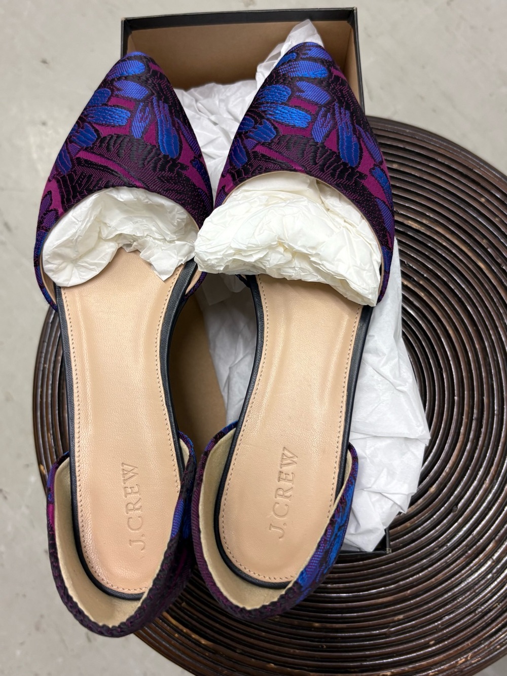 J. Crew Fabric d’Orsay Flats. Size 9. New.